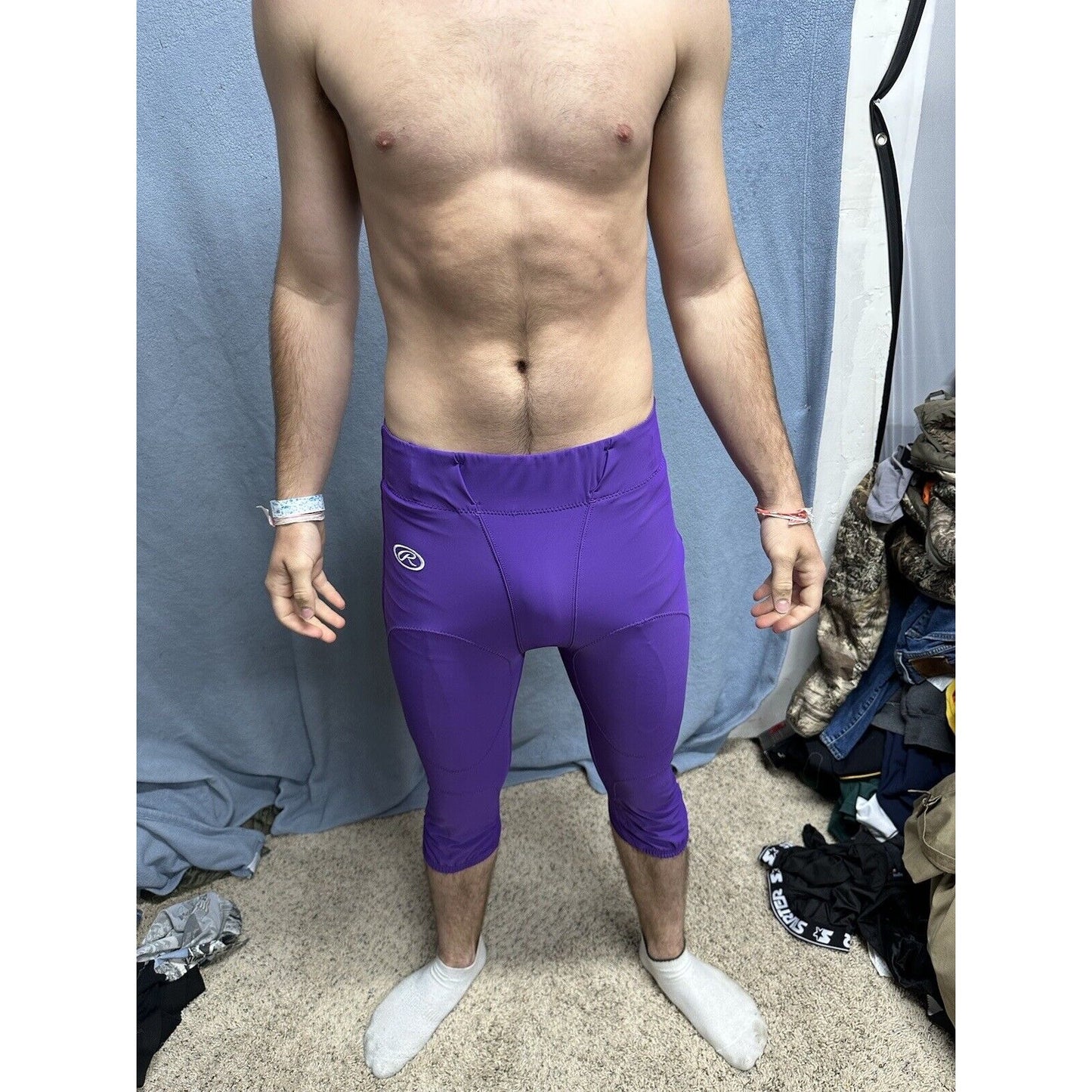 Men’s Rawlings Football Pants Medium Purple