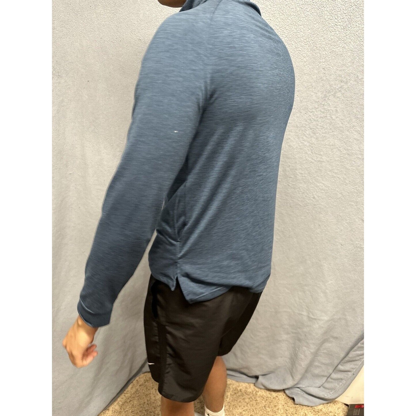 Men’s Blue Medium Weekend Sport Marine Layer 1/4 Zip Pullover Sweater