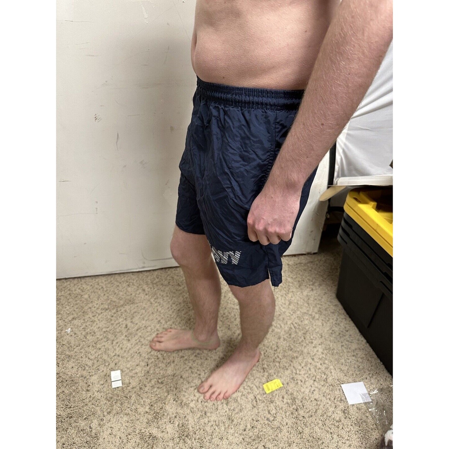 men’s us navy soffe small pt shorts
