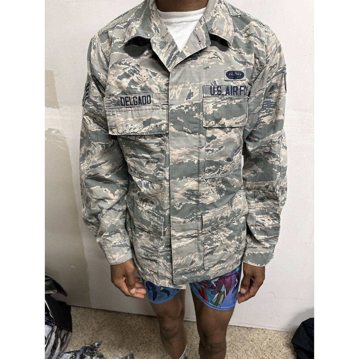 Men’s ABU Airman Battle Uniform USAF Top Blouse 38R Civil Air Patrol
