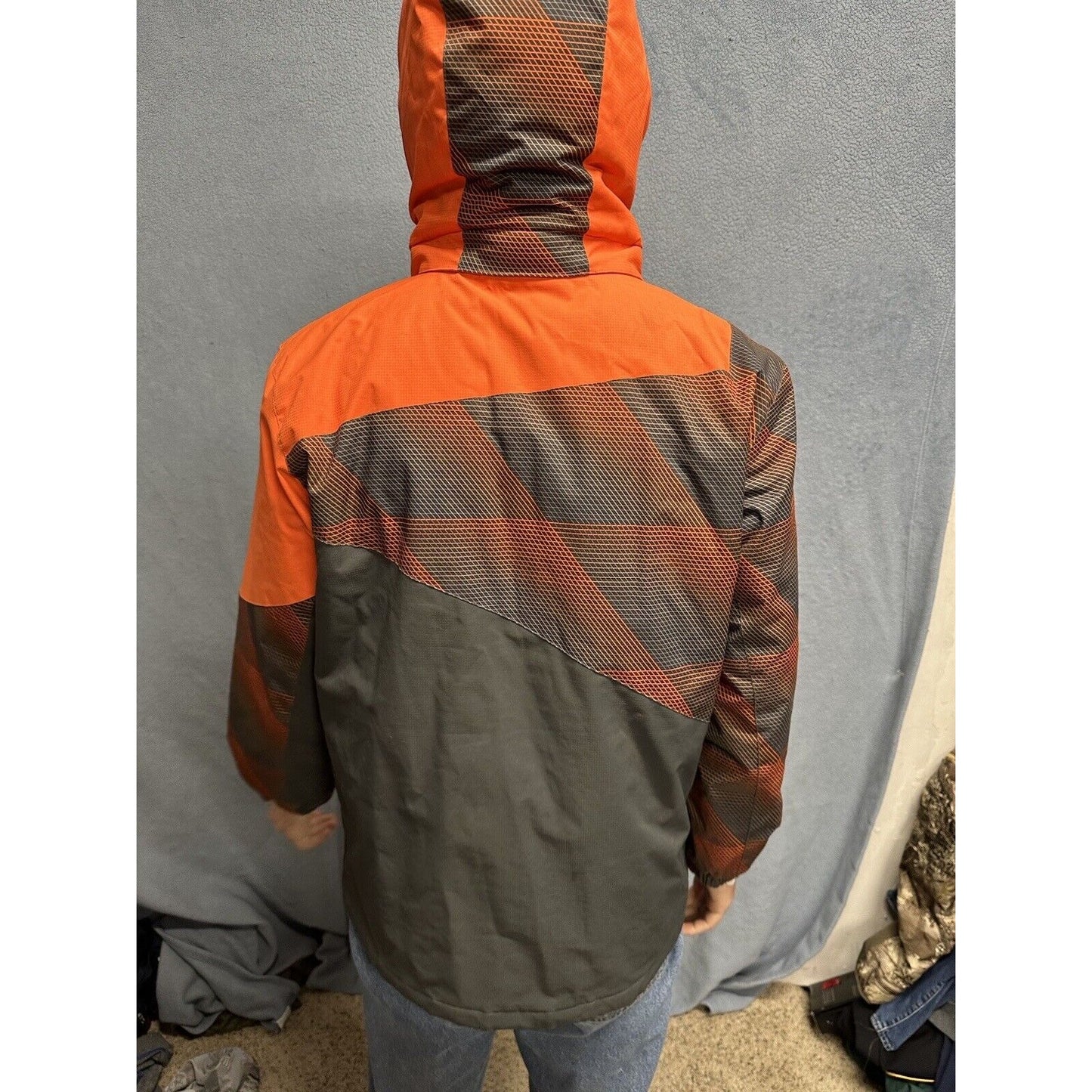 Boys Gray And Orange Large 14/16 Free Country Extreme Performance Snow Jacket