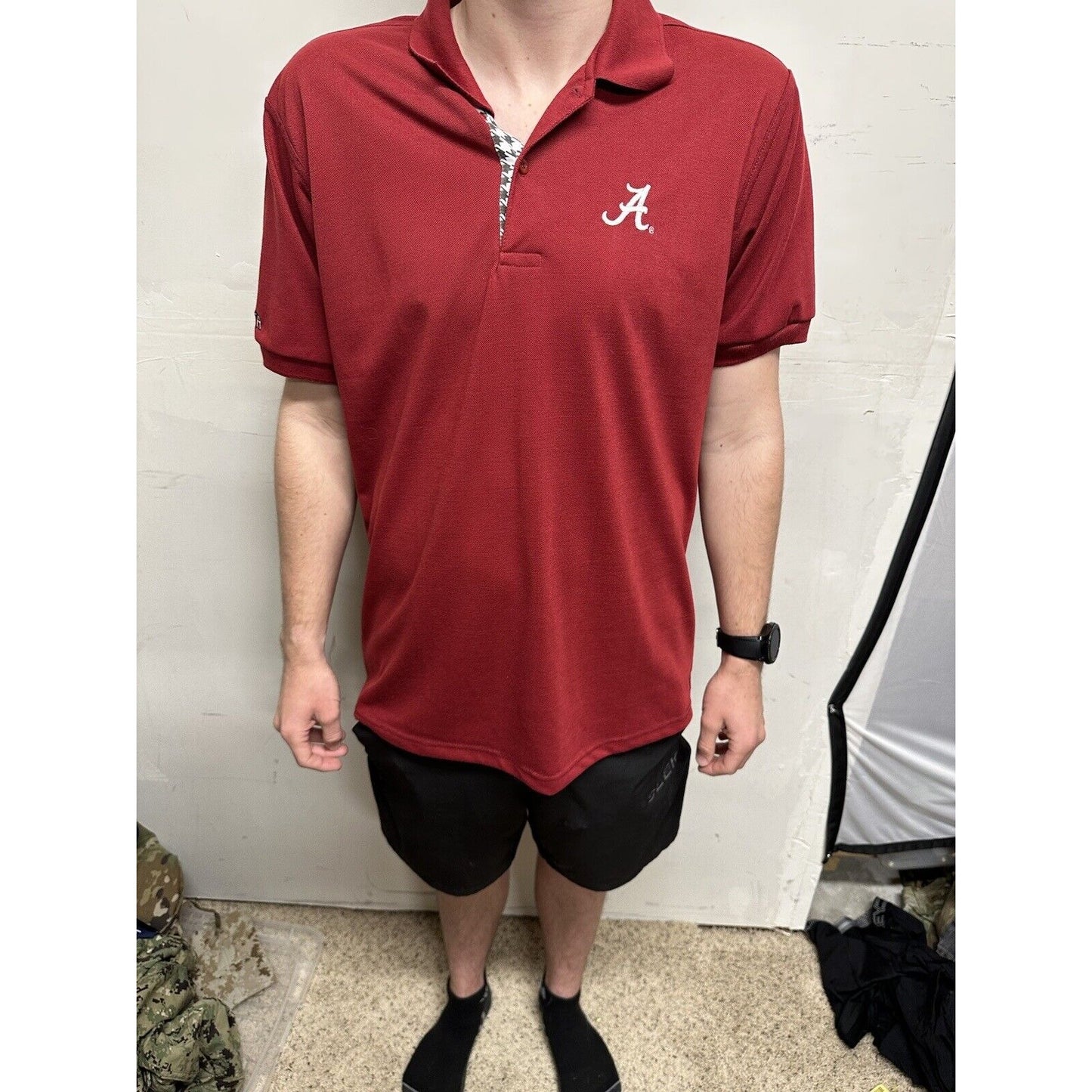Men’s Medium Alabama Wakefield Built By BAMA CRIMSON tide Polo Shirt