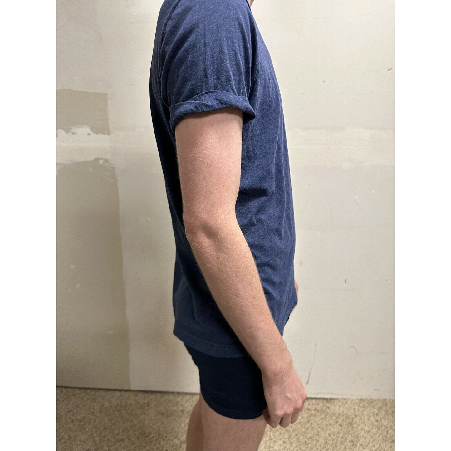 men’s hollister medium steel blue short sleeve tshirt