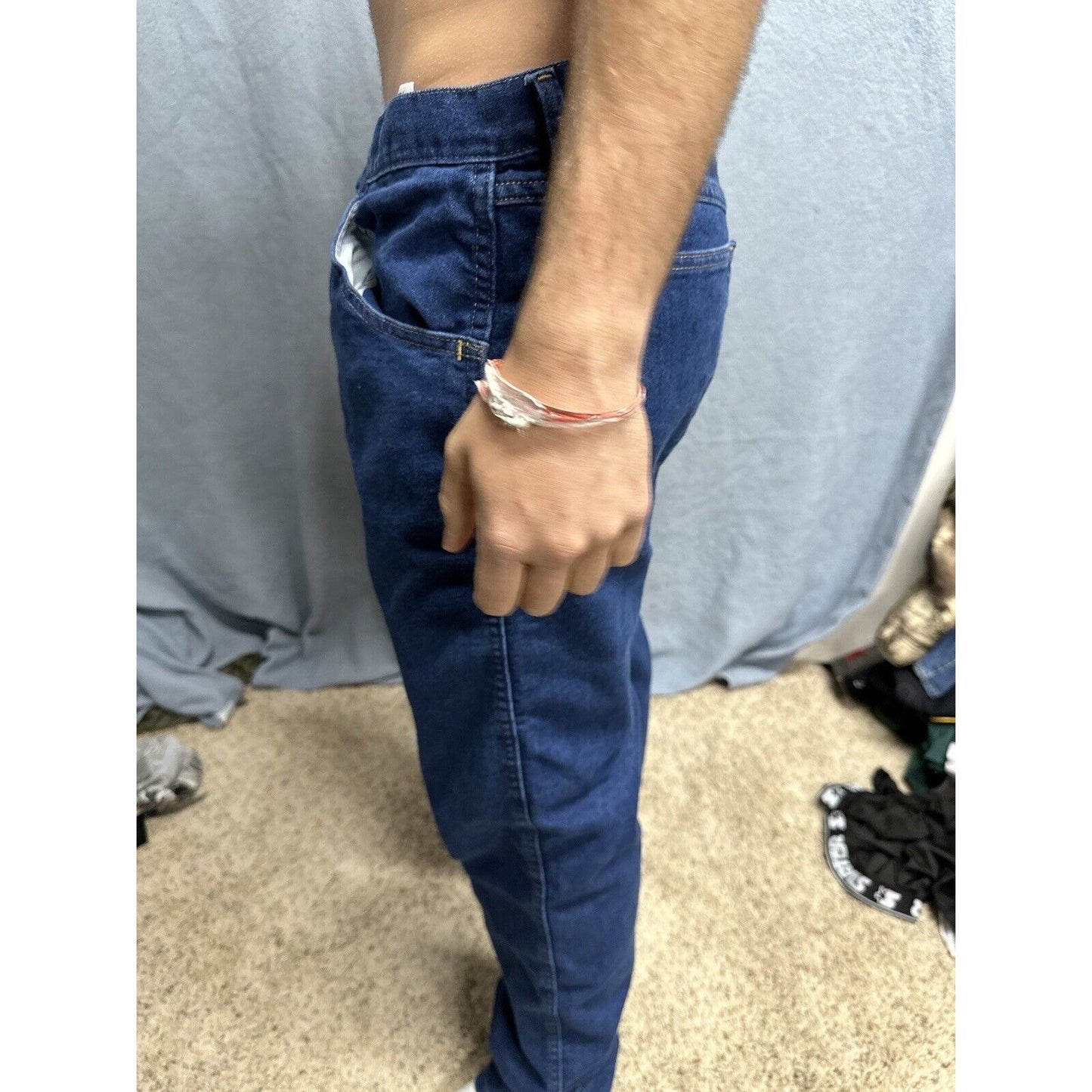 Men’s Wrangler Regular Fit 34 X 32 Blue Jeans