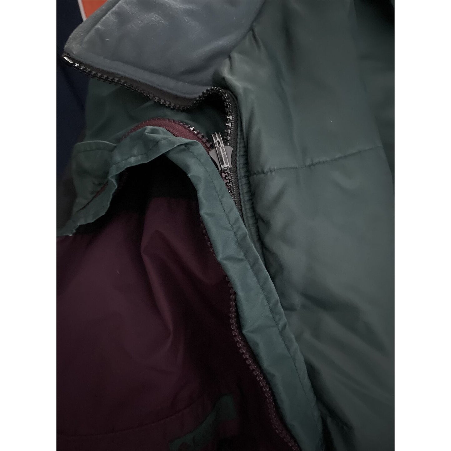 Columbia Sportswear purple and green thick snow jacket