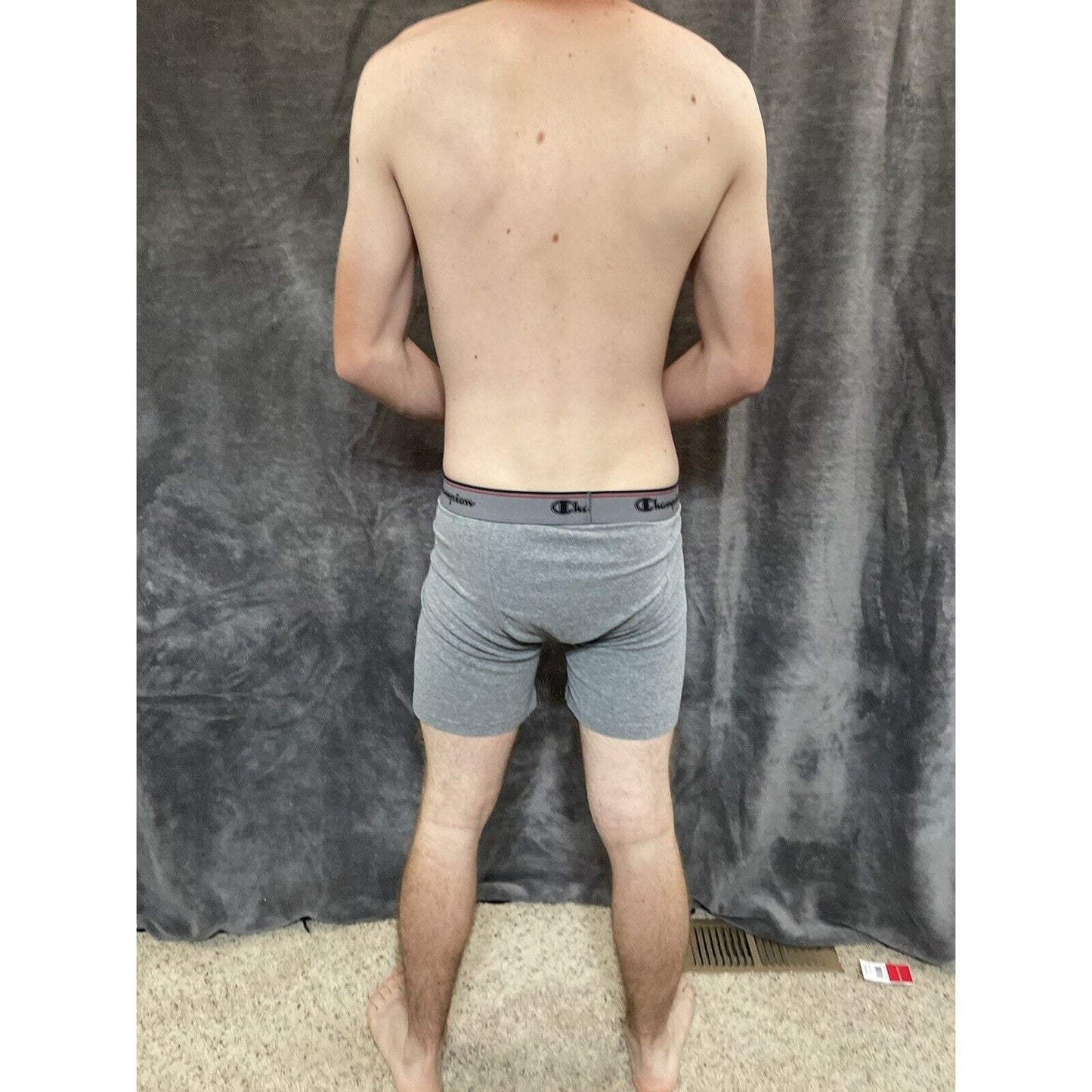 men's gray champion XL boxer briefs classic 5% spandex