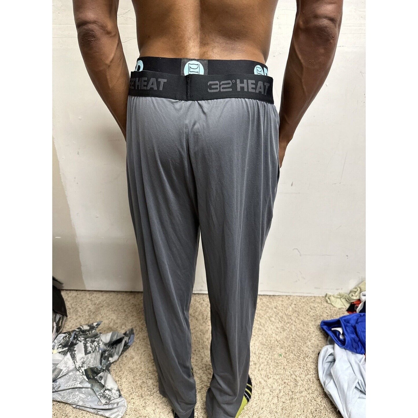 Men’s Large Gray 32 Degree Heat Sleepwear Lounge Pants