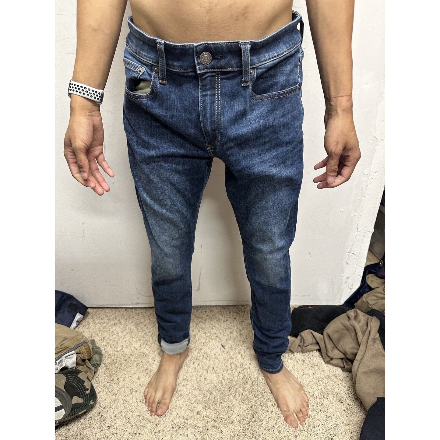 Men’s Skinny Express Jeans Blue 32 X 32