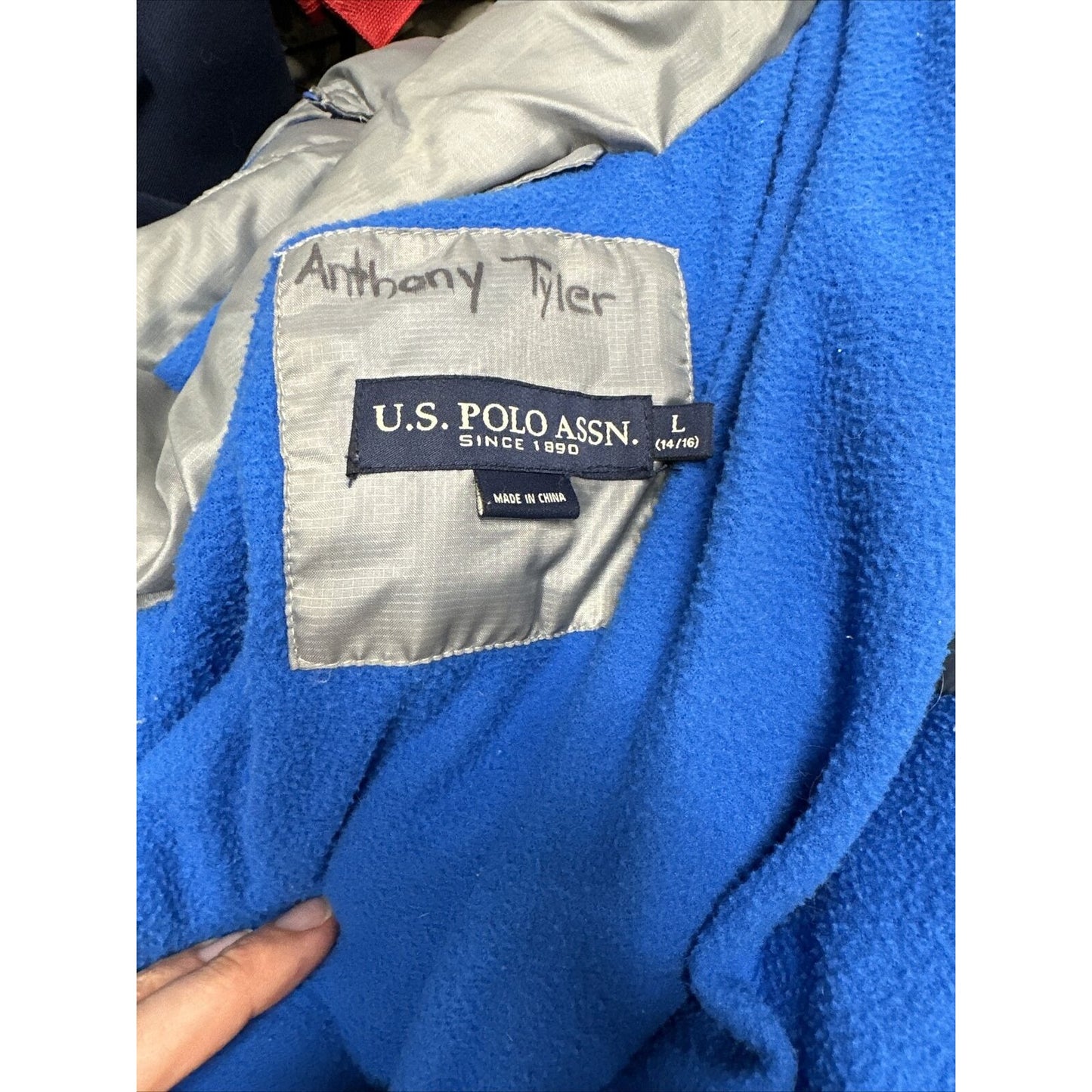 Boys Large 14/16 US Polo Assn Gray Snow Jacket