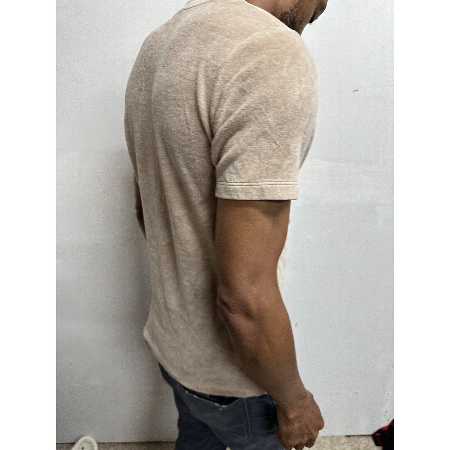Men’s Boohooman Medium Short Sleeve Tan Shirt