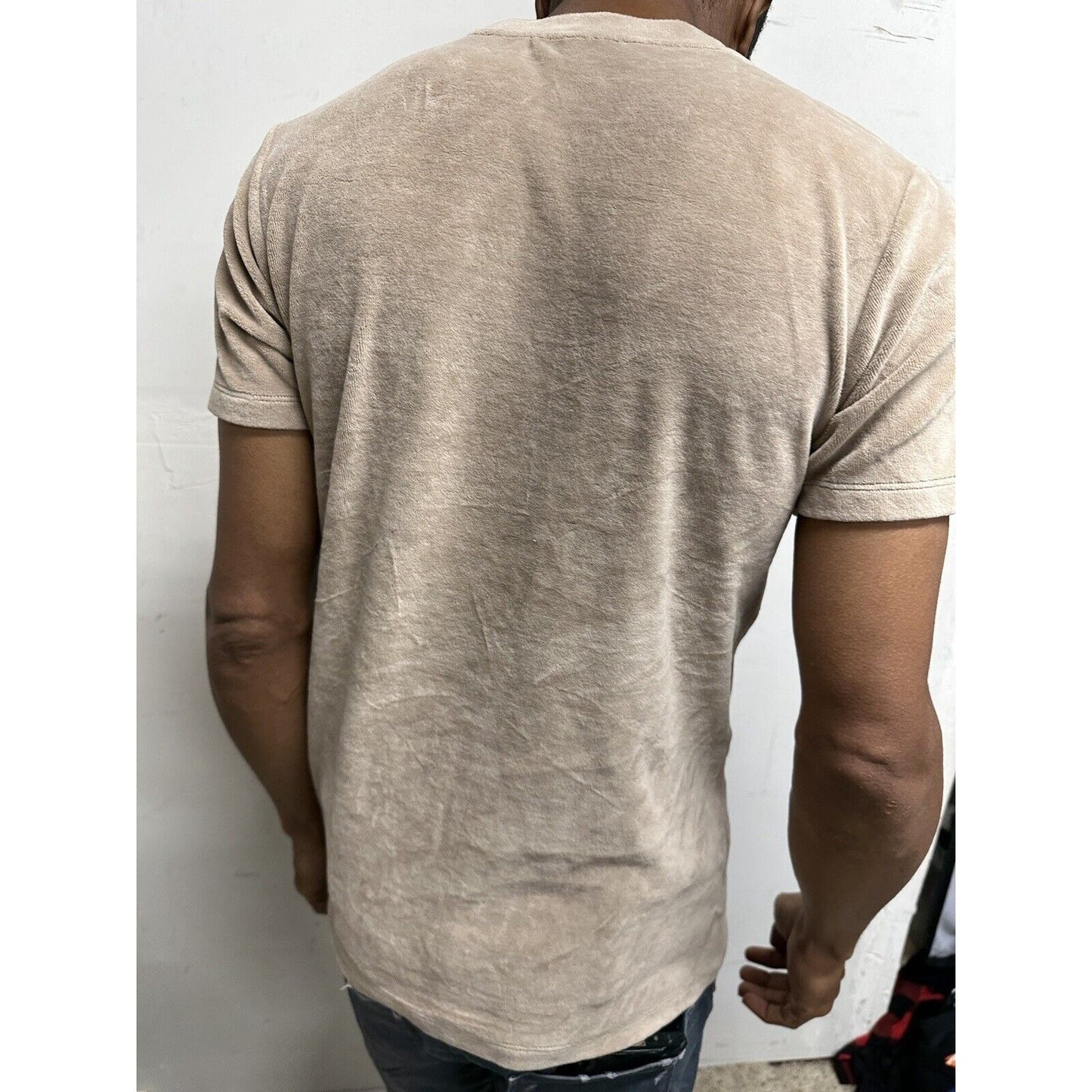 Men’s Boohooman Medium Short Sleeve Tan Shirt