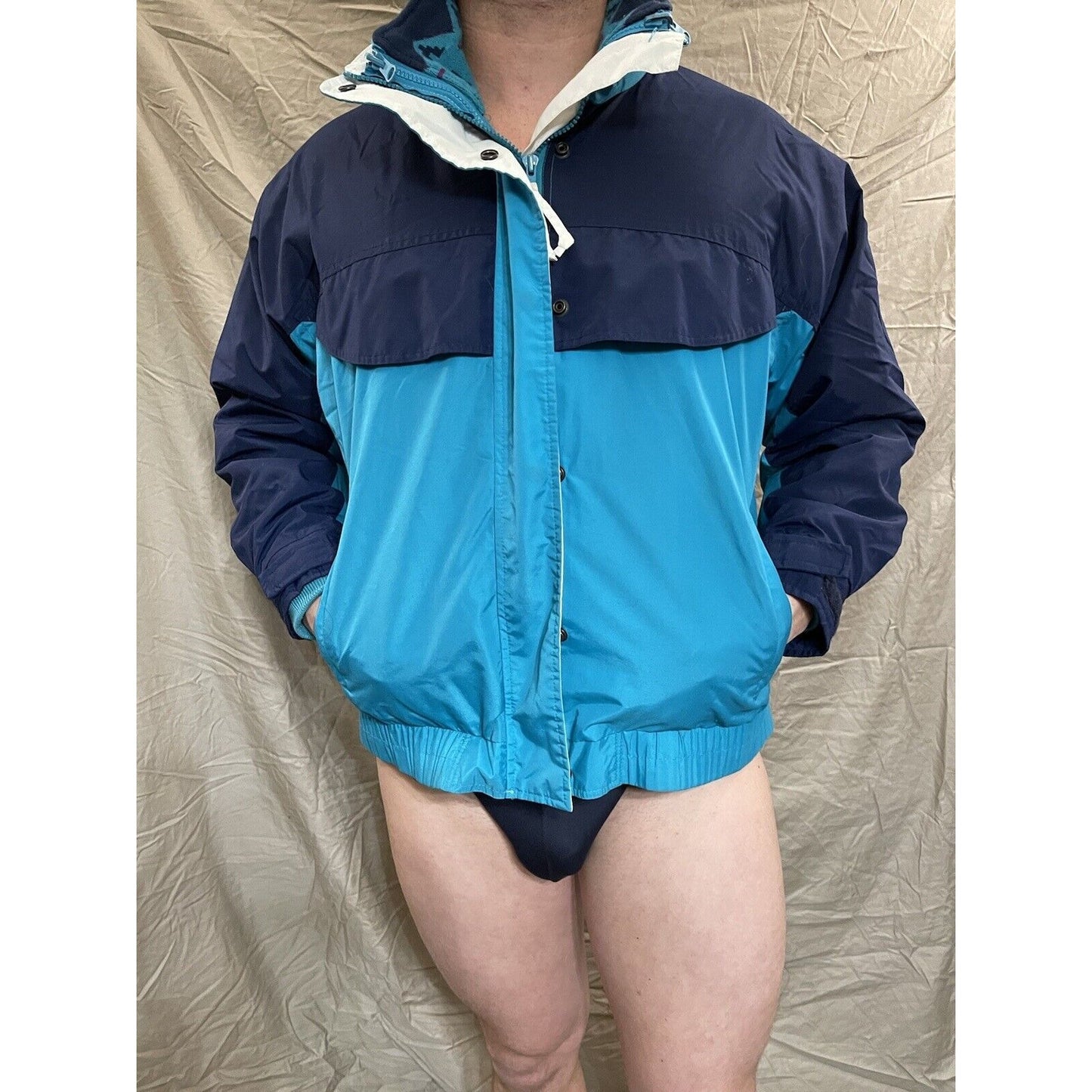 hunt club petite snow jacket Medium 8/10 Blue Full Zip