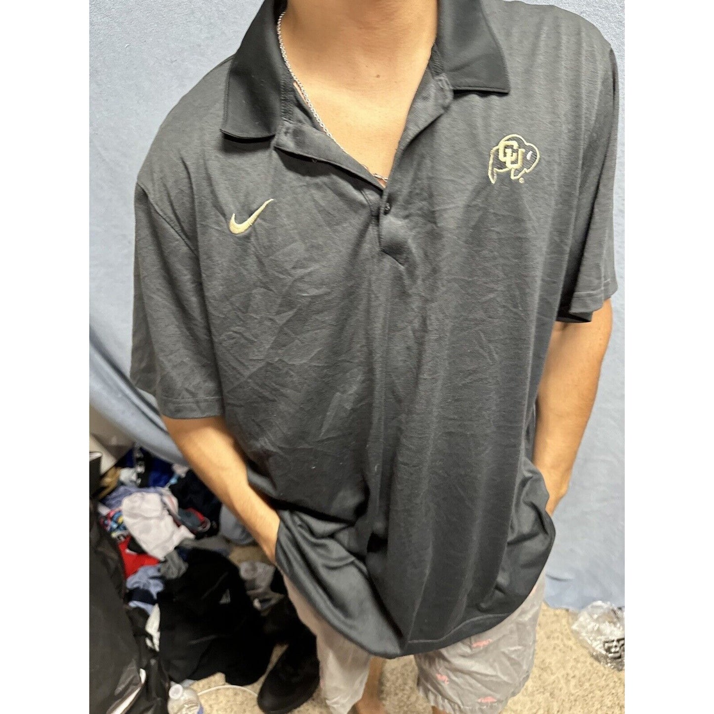 Men’s Black XXL Nike Dri Fit University Of Colorado Boulder Buffaloes Shirt