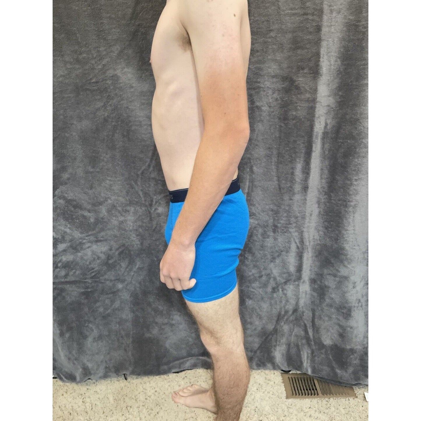boy's Hanes youth XL Aqua With Dark Blue boxer brief