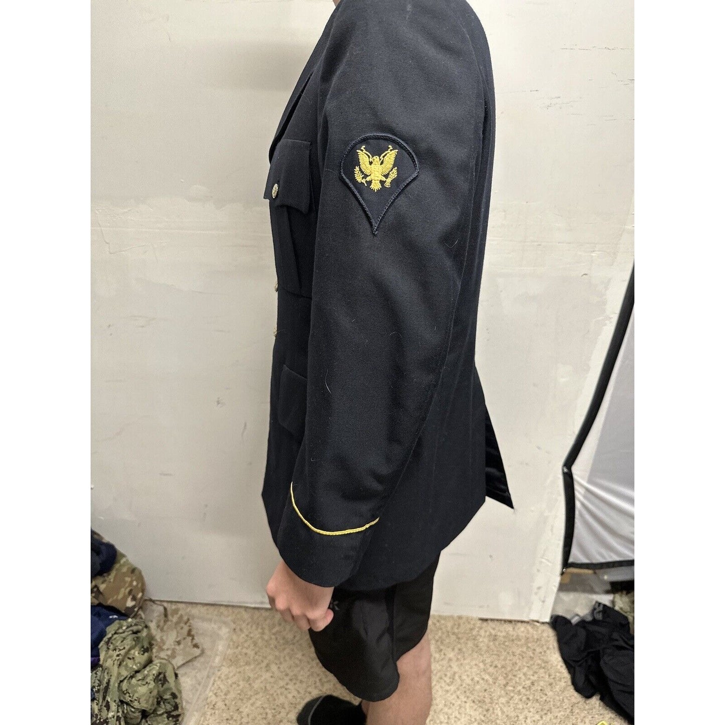 Army Service Coat Men’s 38 RC Specialist Rank poly/wool defense logistics