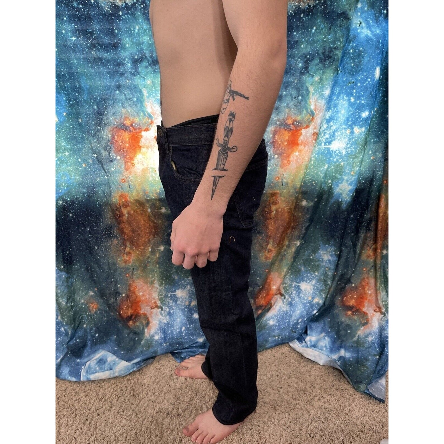 Men's Dark Blue Banana Republic Straight Leg 31x32 jeans