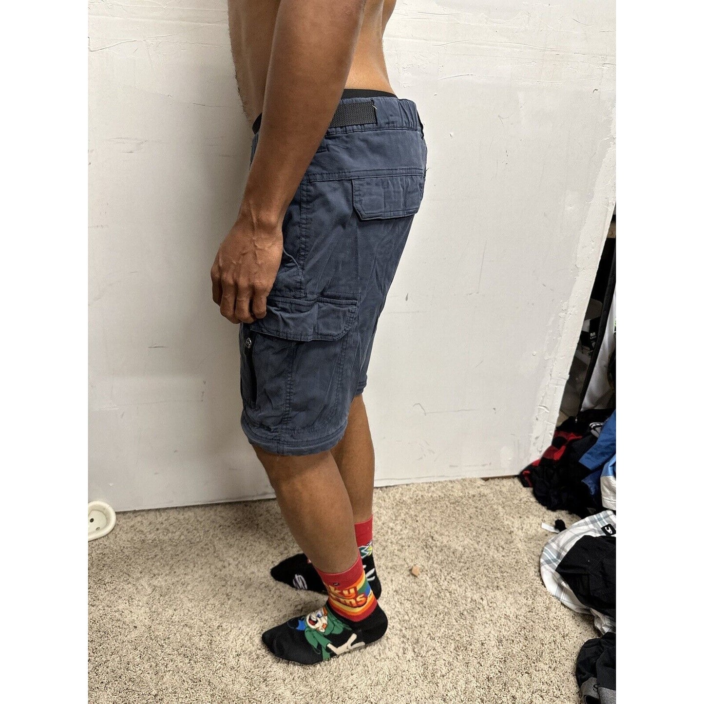 Men’s Dark Blue BC Clothing Size 30 Cargo Shorts