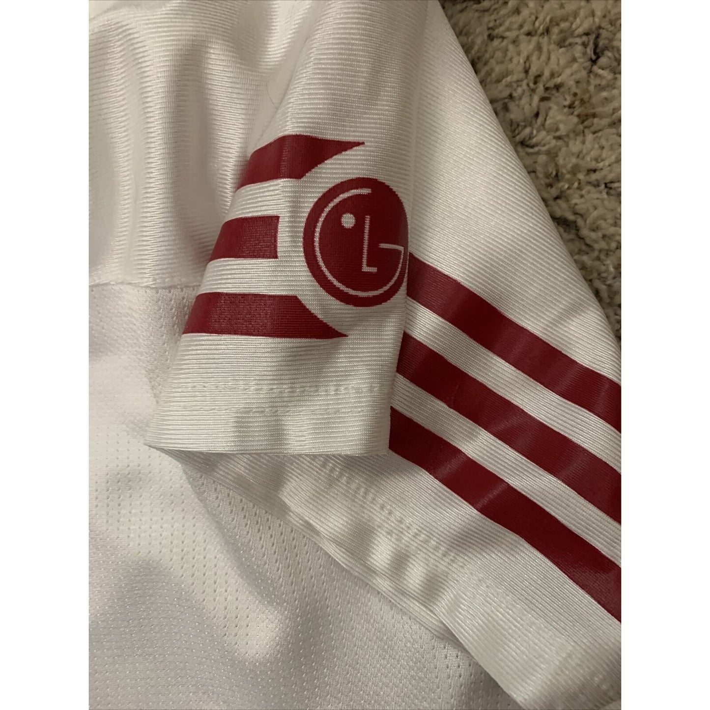 LG Electric TV Football Jersey “Go Wide” X-Large White #1 Mesh Promo Shirt
