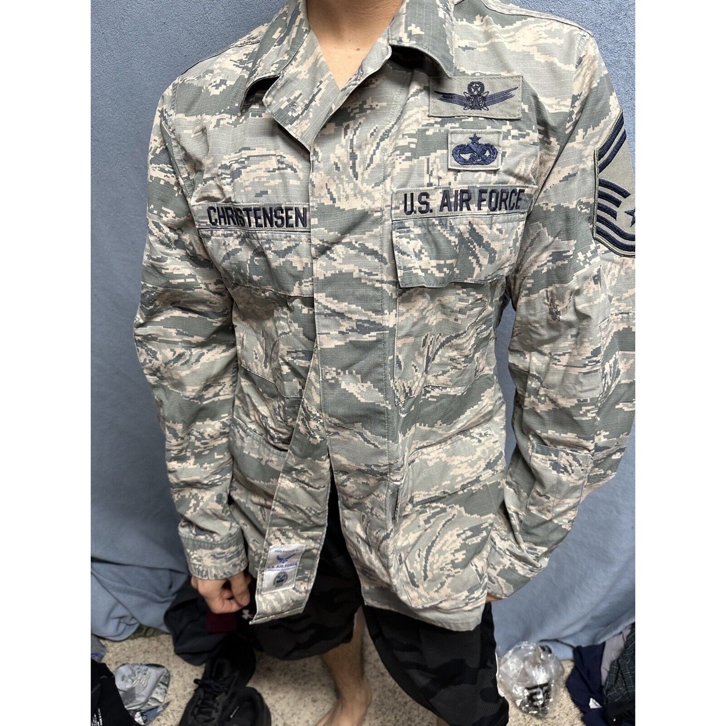 Men’s Abu Airman Battle Uniform Air Force Top Blouse 40R USAF