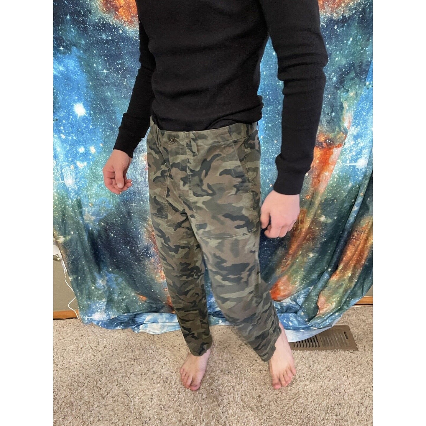 Gap Camouflage (green/brown/tan) Girlfriend Chino Size 10