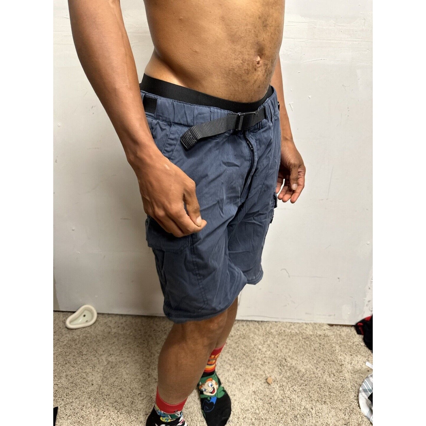 Men’s Dark Blue BC Clothing Size 30 Cargo Shorts
