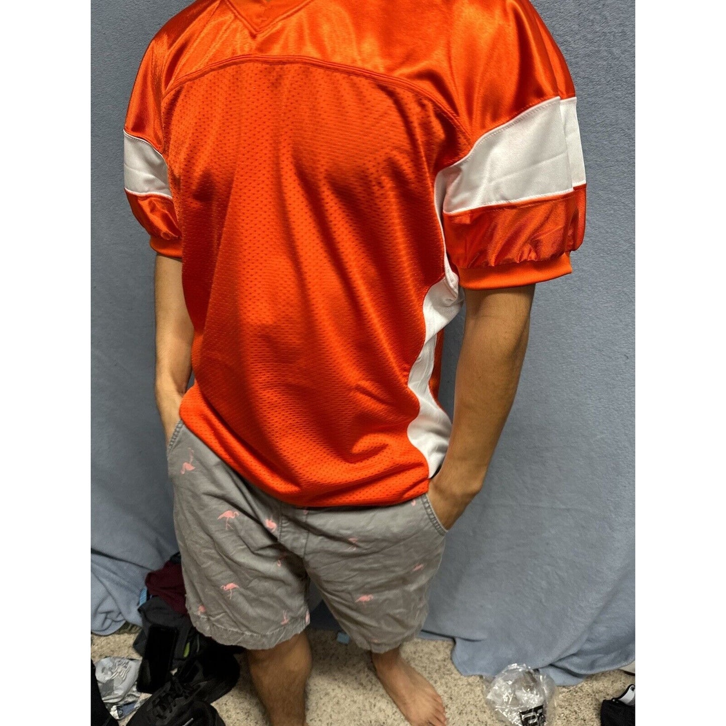 Men’s Orange Champro Sports Medium Football Jersey