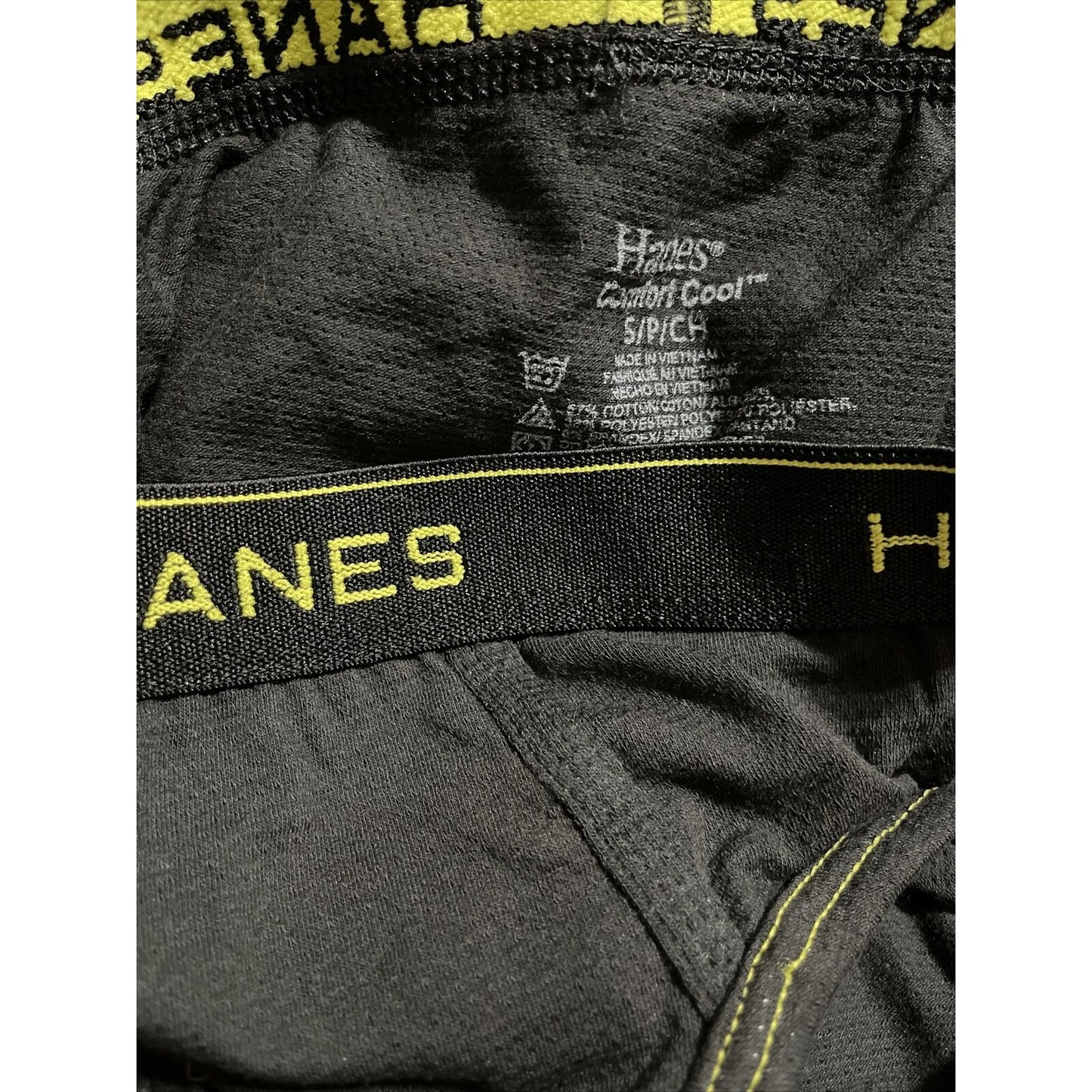 Men’s Comfort Cool Black Hanes Small Briefs