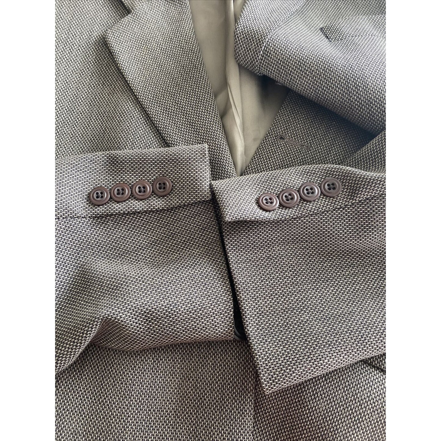DKNY Men’s size 44L 100% Wool-Laine Brown Blazer