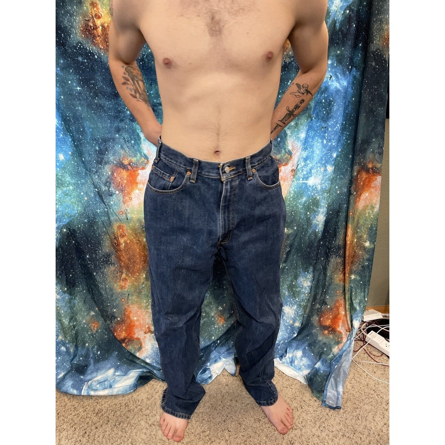Men's Levis 550 38 x 34 blue jeans