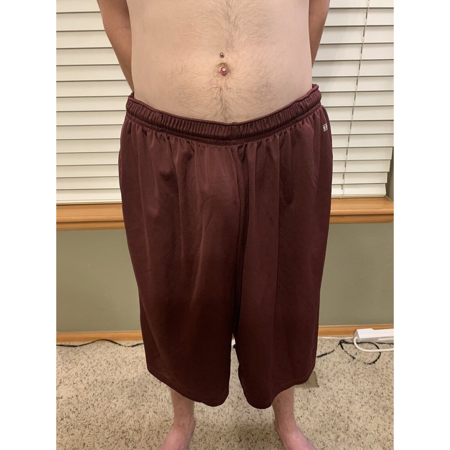 Vintage Soffe Adult XL Maroon Casual Shorts With Pockets Made in USA