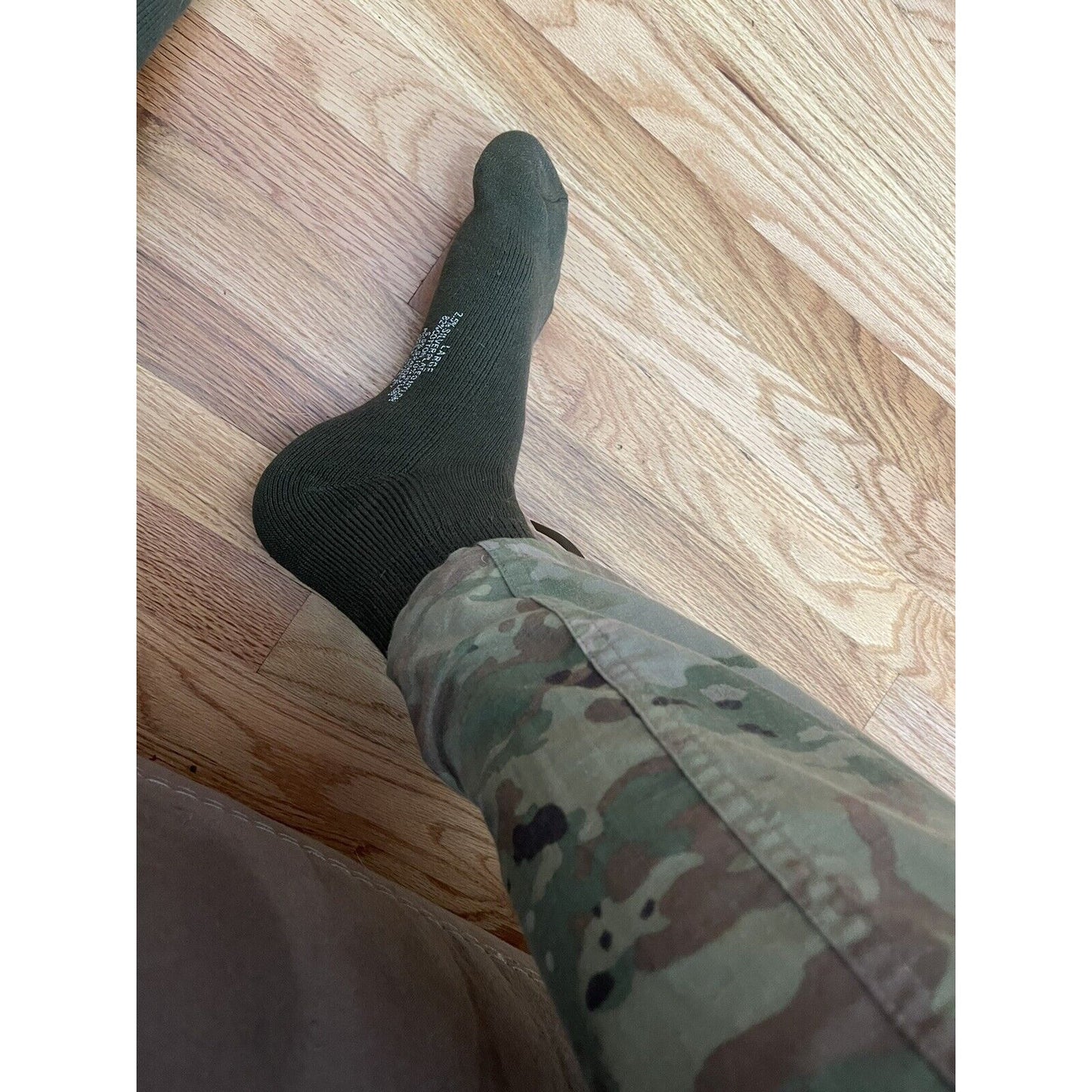 Military Defense Logistics Agency Boot socks XL Olive Green 80% cotton18% nylon