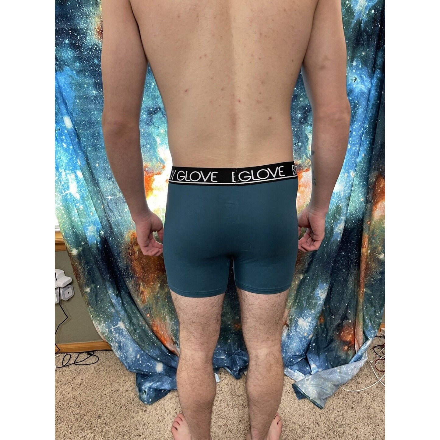 men's Large body glove green compression shorts new and unworn
