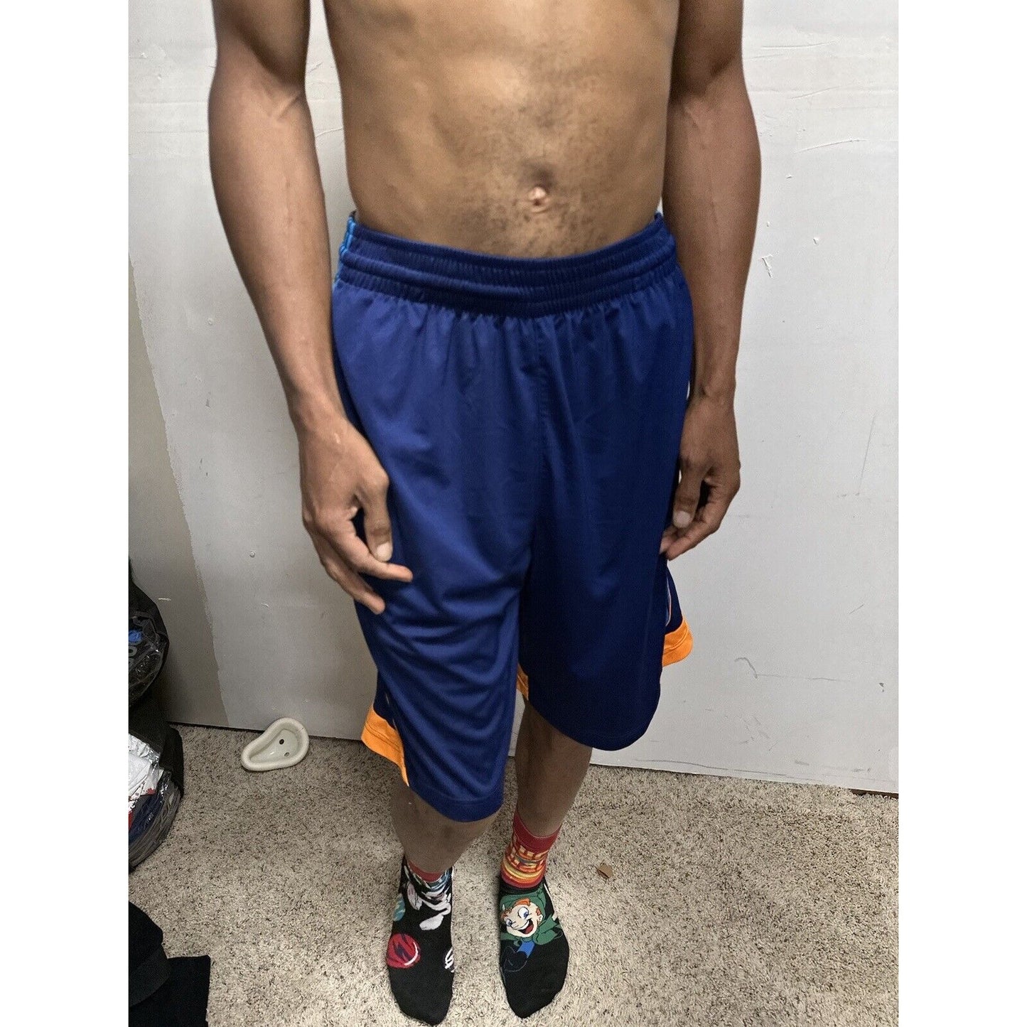 Men’s Medium Adidas Clima Lite Blue Athletic Shorts With Pockets