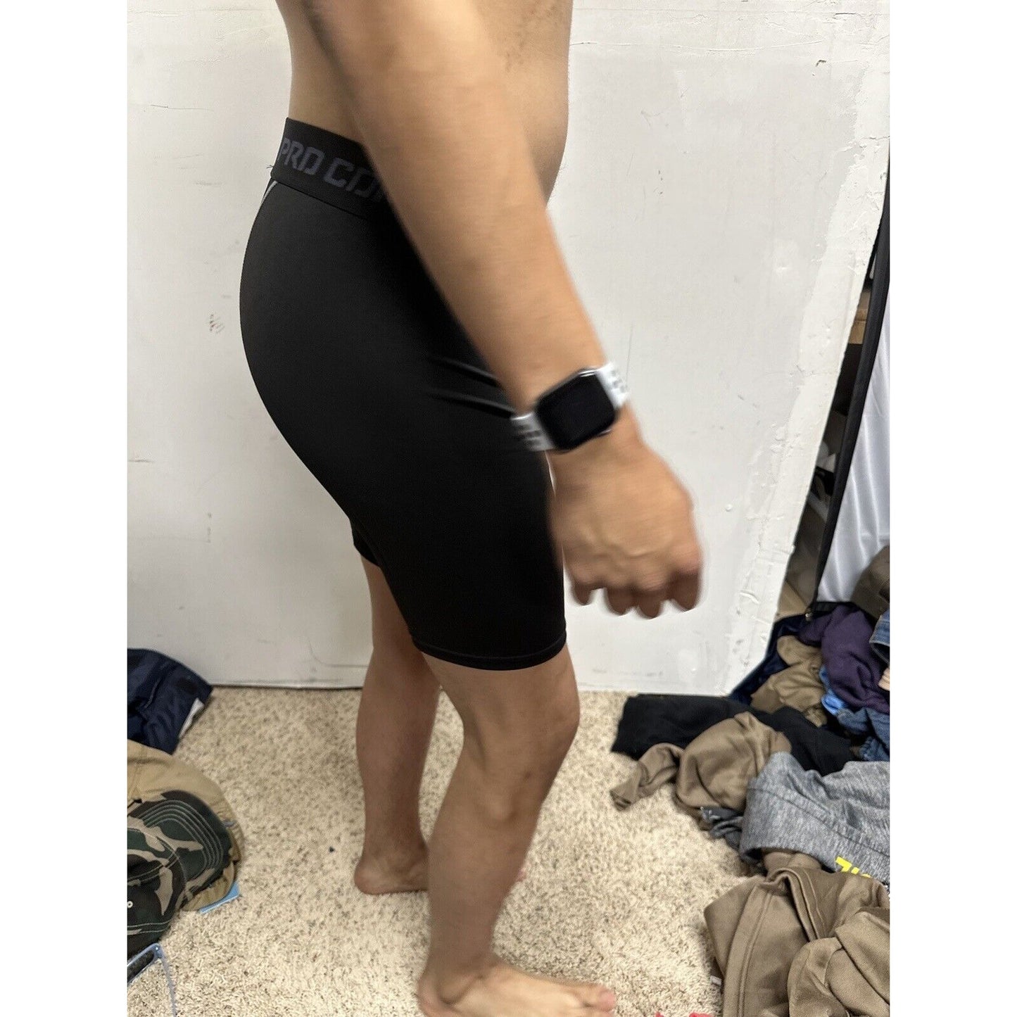 Men’s Pro Combat Medium Black Compression Shorts