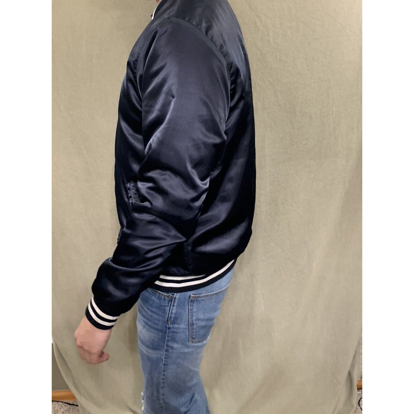 Men’s Carbon Small Black Button Jacket 100% Polyester