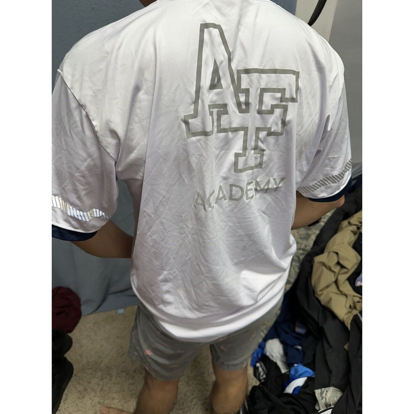 Men’s Large USAFa Air Force Academy Cadet Pt Uniform Shirt White