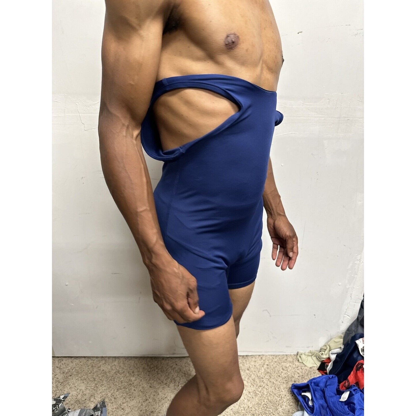 Youth Boy’s XL Wrestling Singlet Navy Blue