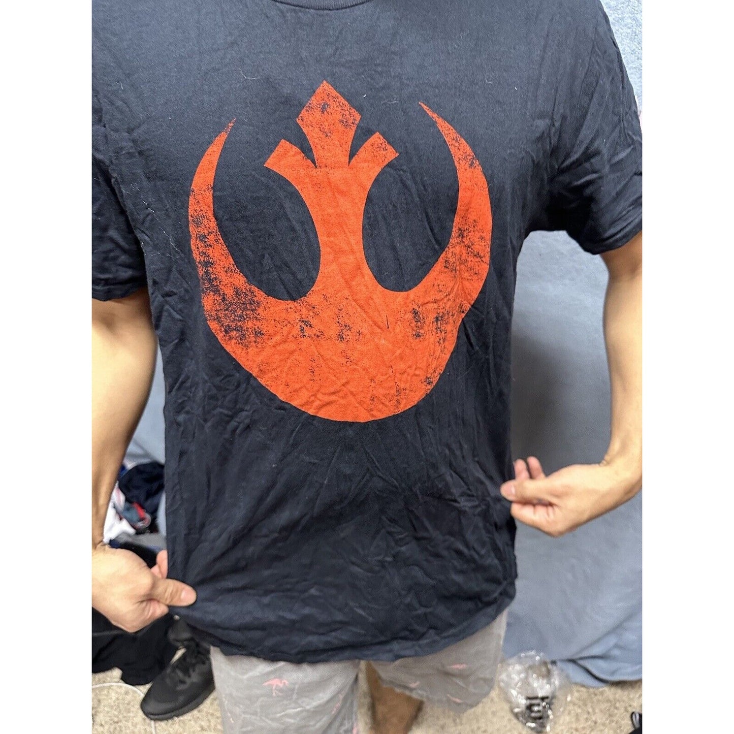 Men’s Black Star Wars Large Tshirt