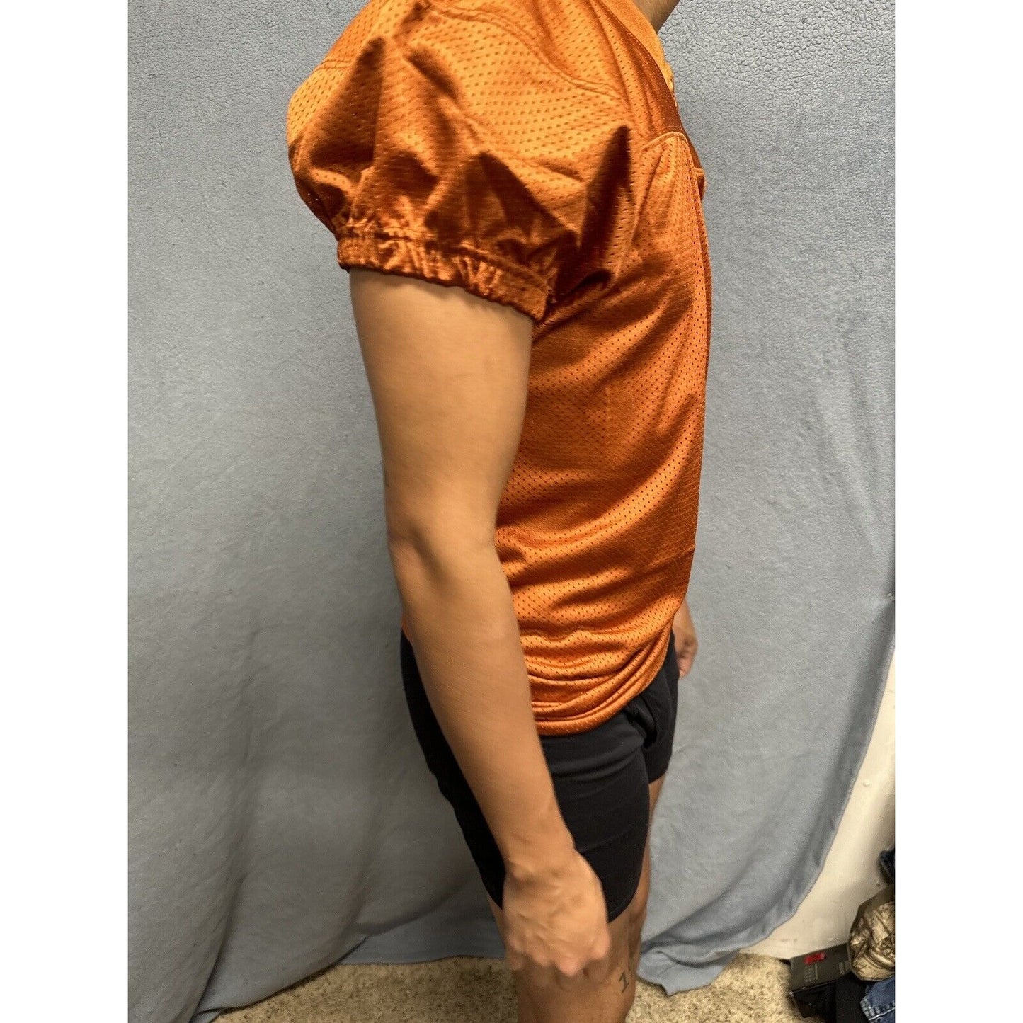 Champro Adult Audible Football Game Jersey TEXAS ORANGE MD