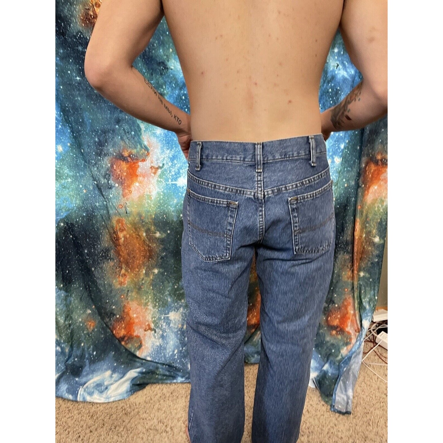 Men's Urban Pipeline Regular Fit Blue Jeans 38 x 30