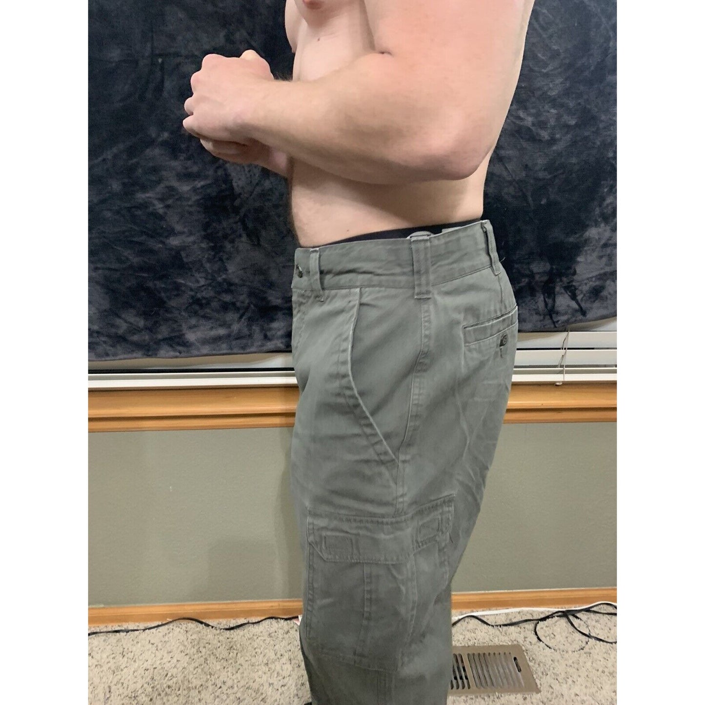 Denver Hayes Gray Cargo Pants 36 X 32