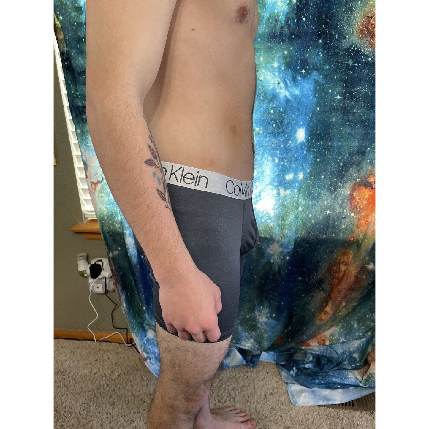 men's calvin klein gray compression shorts medium New And Unworn