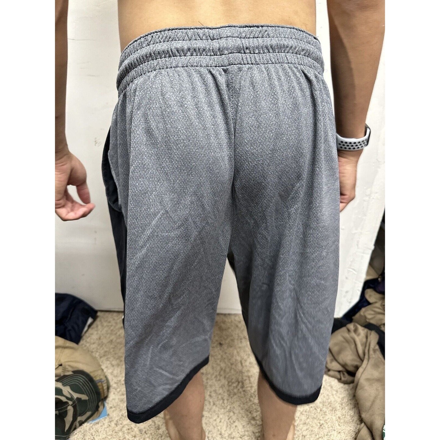 Men’s Black And Gray Nike XL Athletic Shorts With Pockets