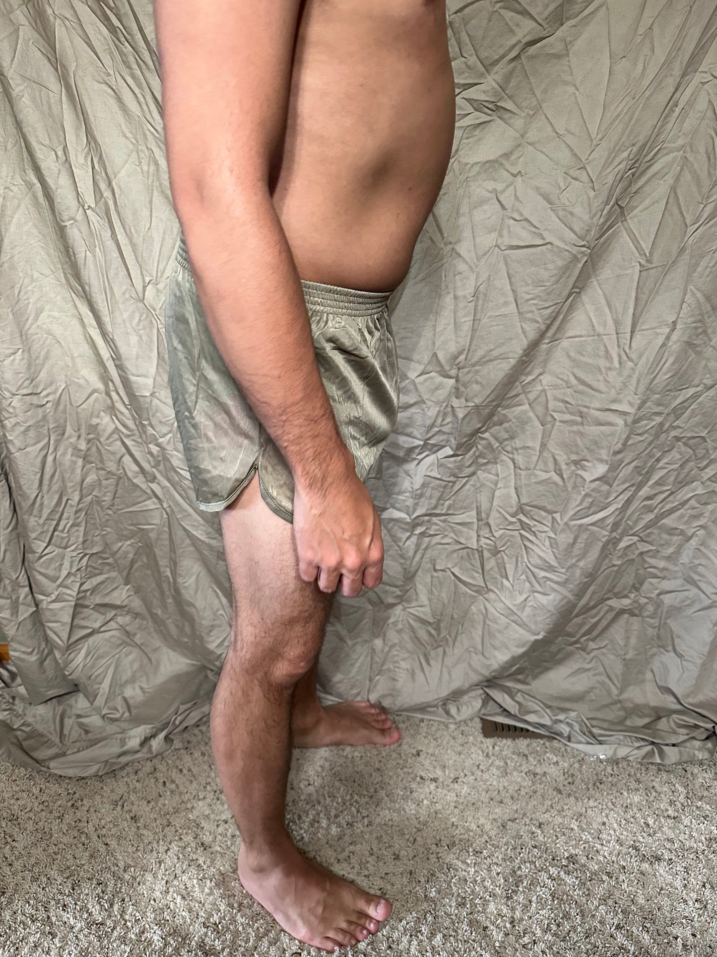 Men’s tan ranger panties soffe small marine silkies shorts with lining