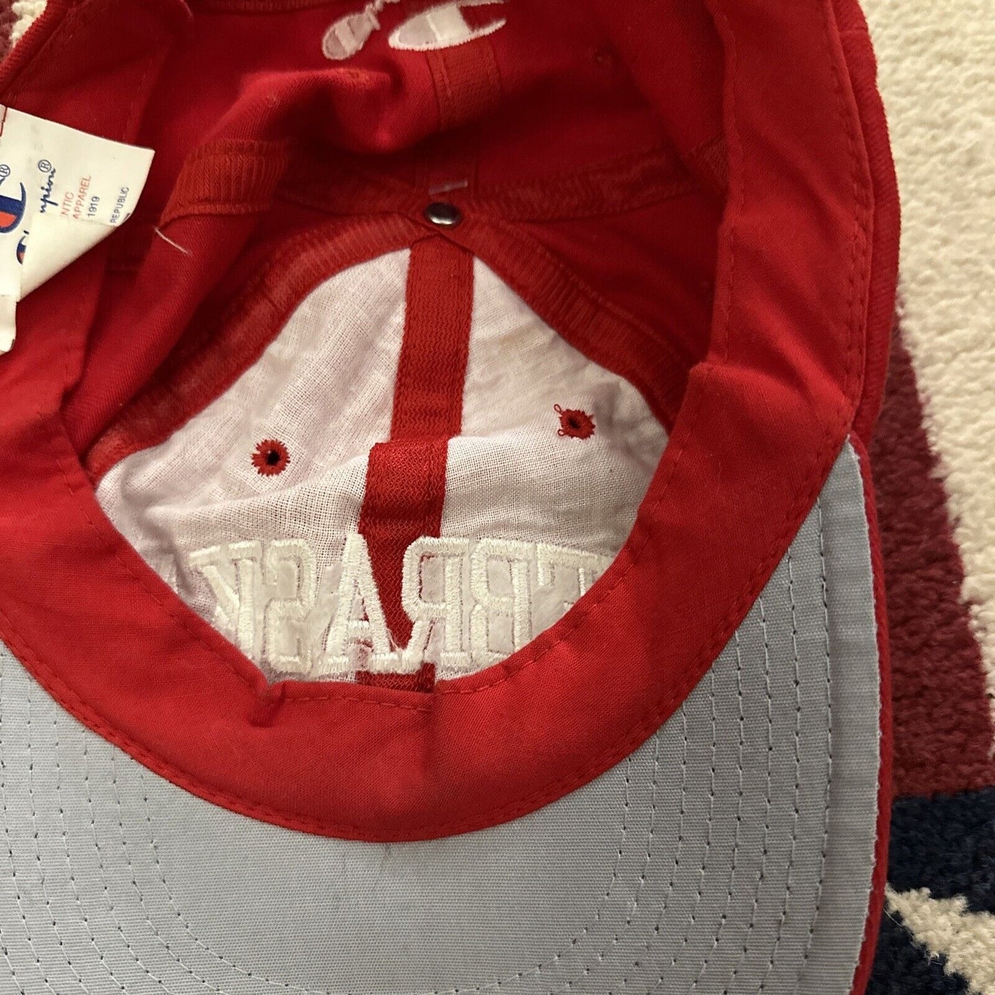 Red Nebraska Champion Baseball Cap Hat