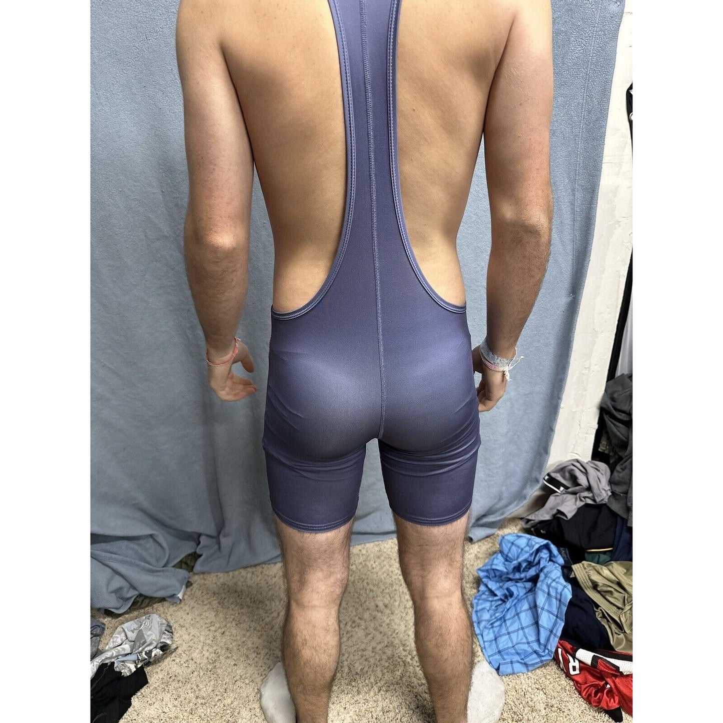 Men’s Tauwell Athletics Gray Wrestling Singlet