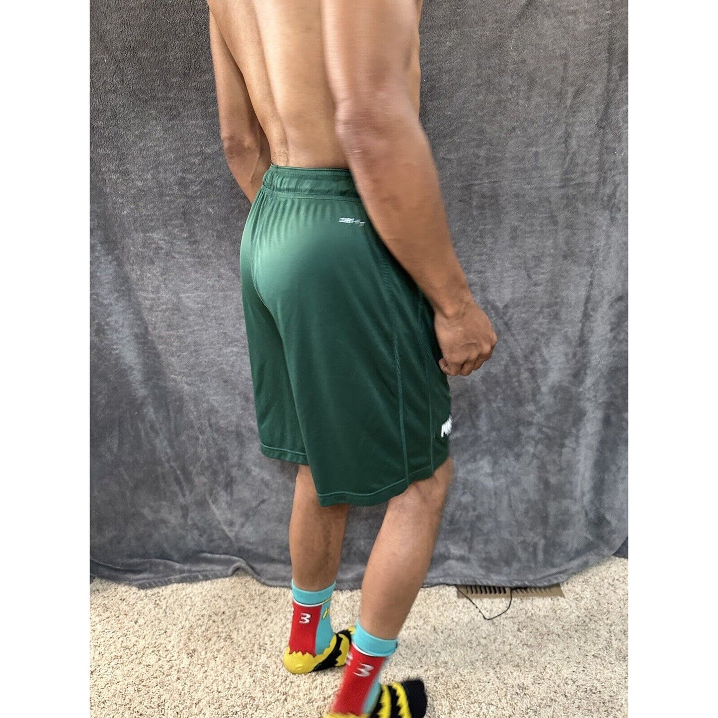 Men’s Green Nike Pine Creek High School Football Athletic Shorts Size Large