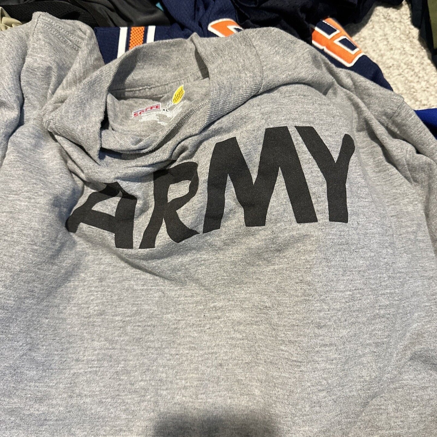 Men’s Long Sleeve Army Soffe Dri Release XL Pt Uniform Shirt Long Sleeves