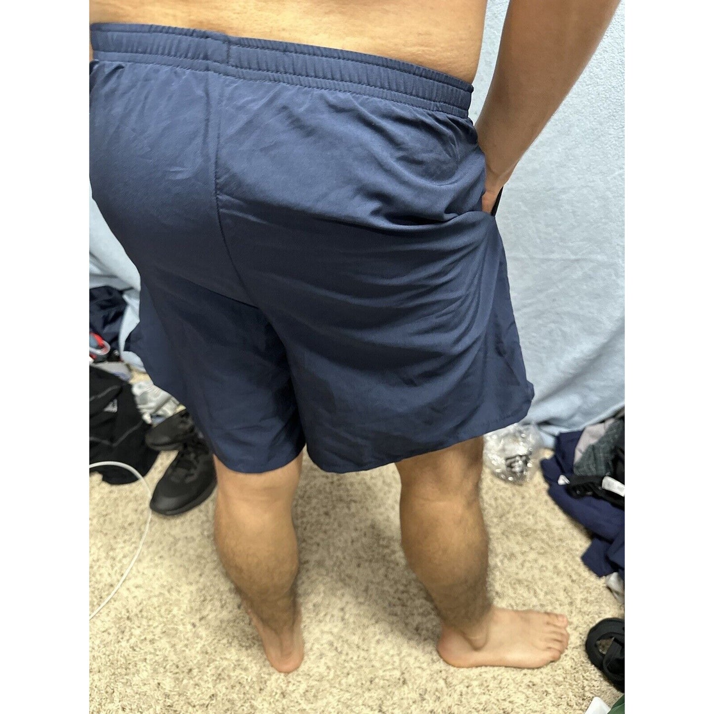Men’s New Balance Medium Navy Uniform Pt Shorts Blue