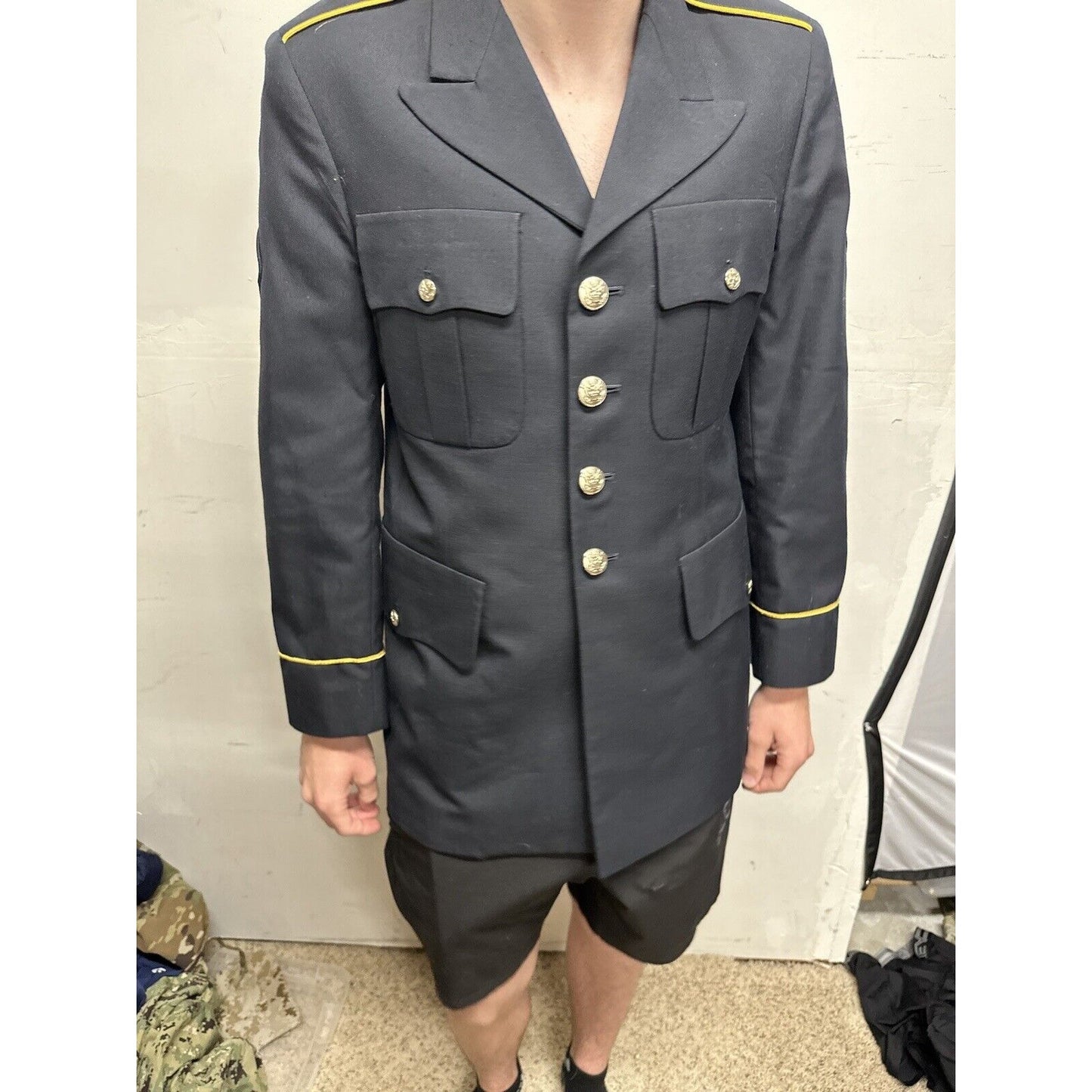 Army Service Coat Men’s 38 RC Specialist Rank poly/wool defense logistics